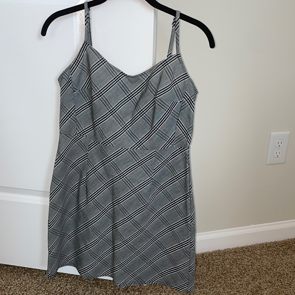Plaid mini dress